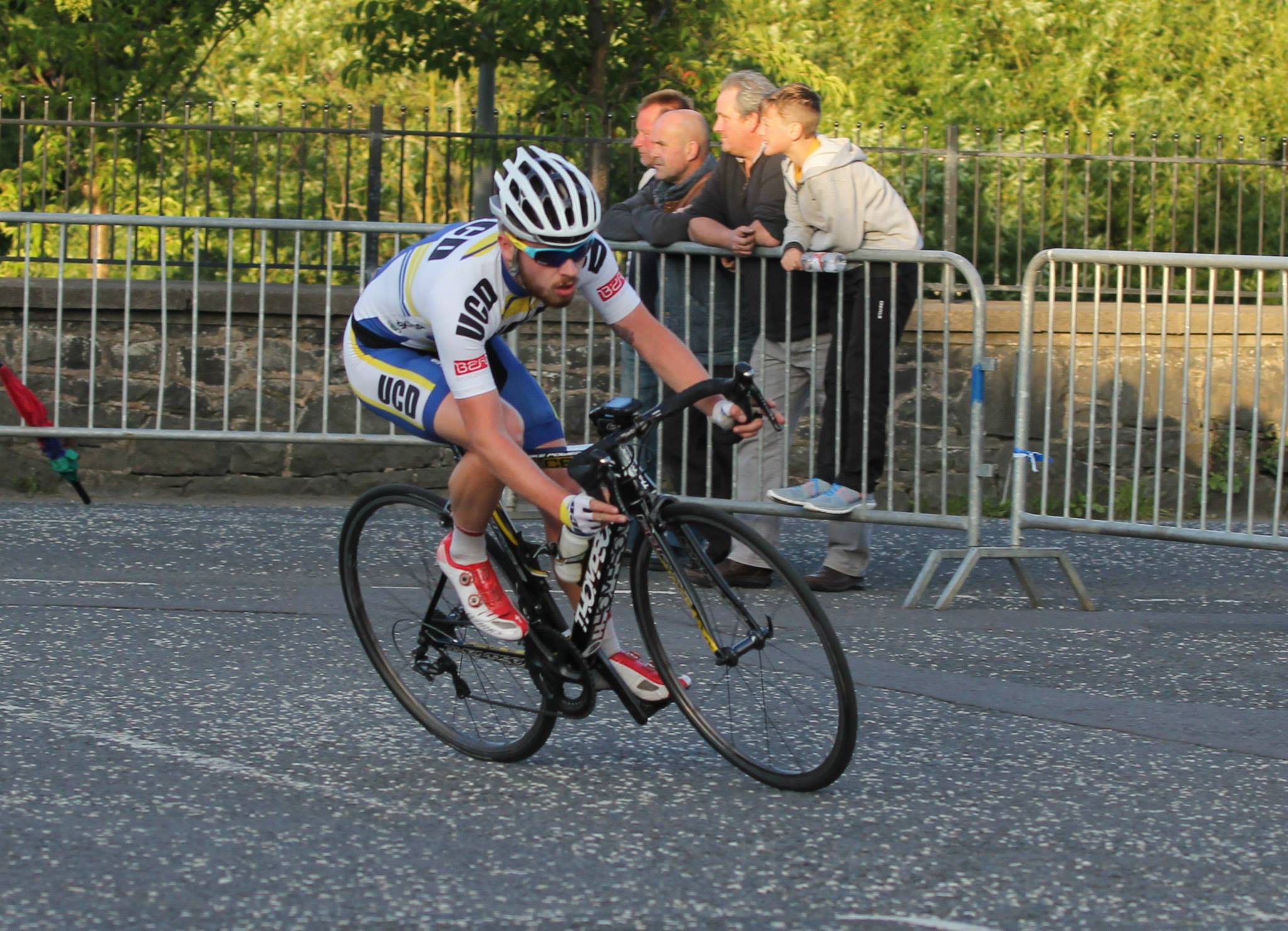 First A2 rider, Daragh Long (UCD)